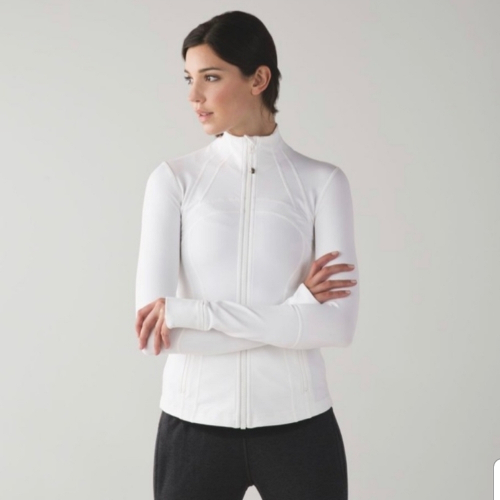 Lululemon White Define Jacket size 8
